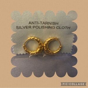 New Mini Gold Color Hoop Earings